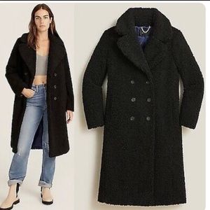 J. Crew Sherpa Teddy Coat Long